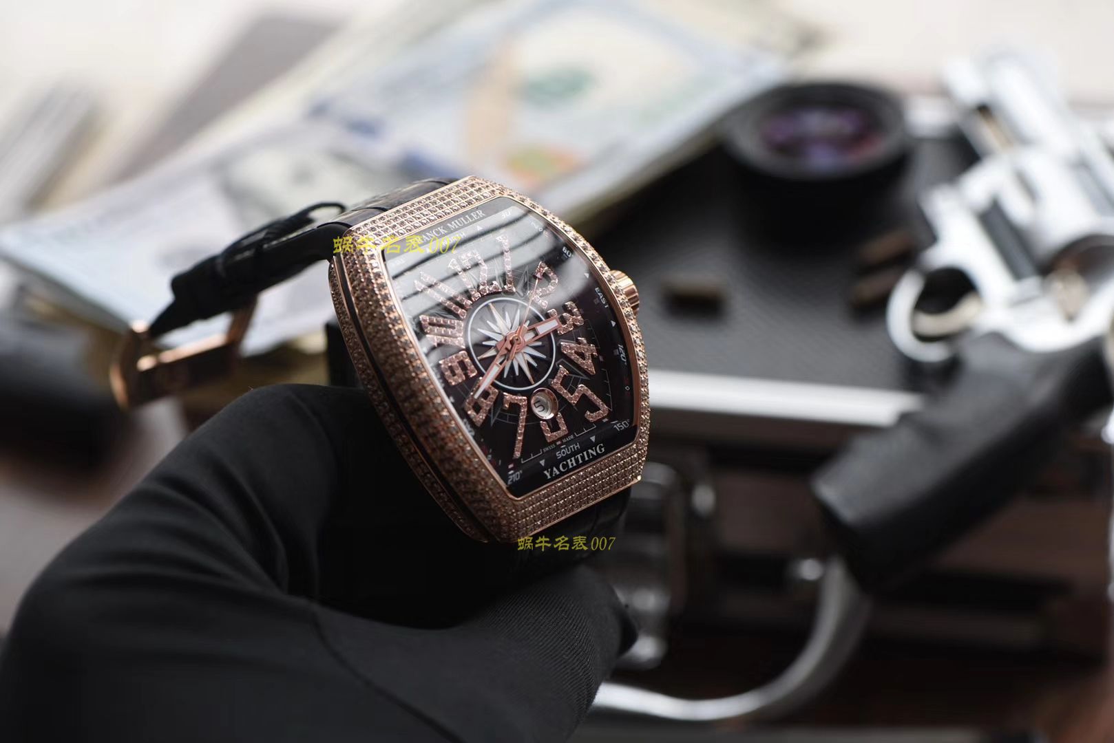   ABS高Franck Muller  法穆兰MEN'S COLLECTION系列V 45满钻腕表 / FL033