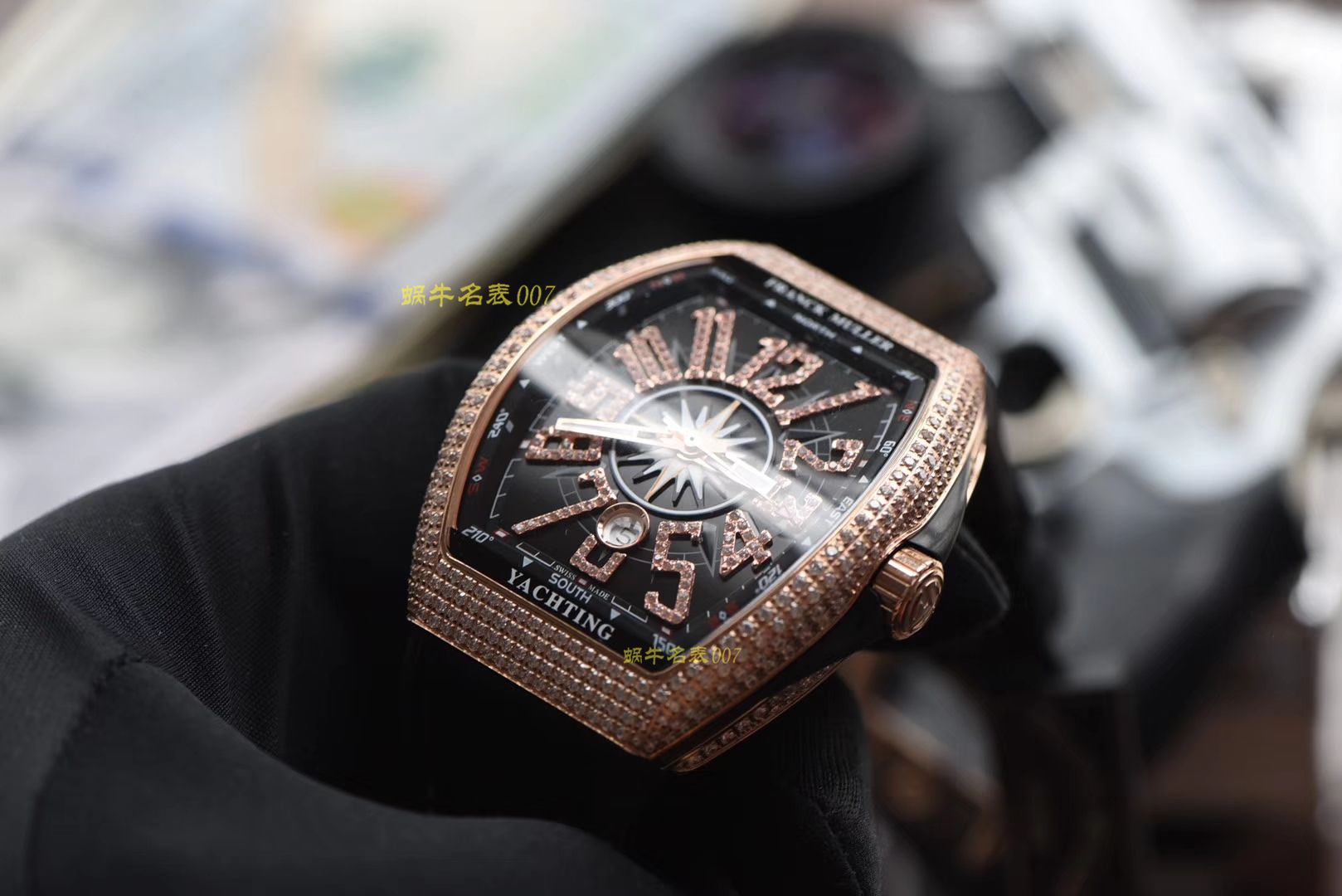   ABS高Franck Muller  法穆兰MEN'S COLLECTION系列V 45满钻腕表 / FL033