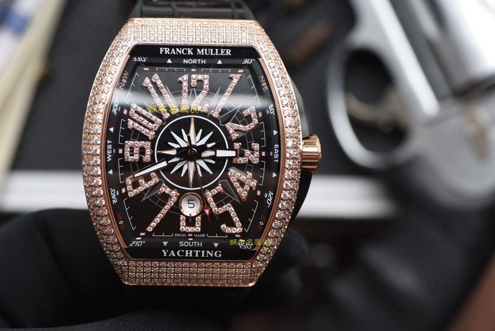   ABS高Franck Muller  法穆兰MEN'S COLLECTION系列V 45满钻腕表 / FL033