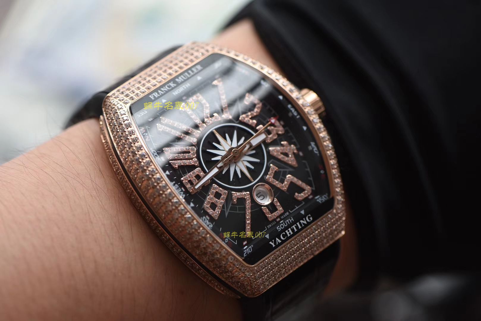   ABS高Franck Muller  法穆兰MEN'S COLLECTION系列V 45满钻腕表 / FL033