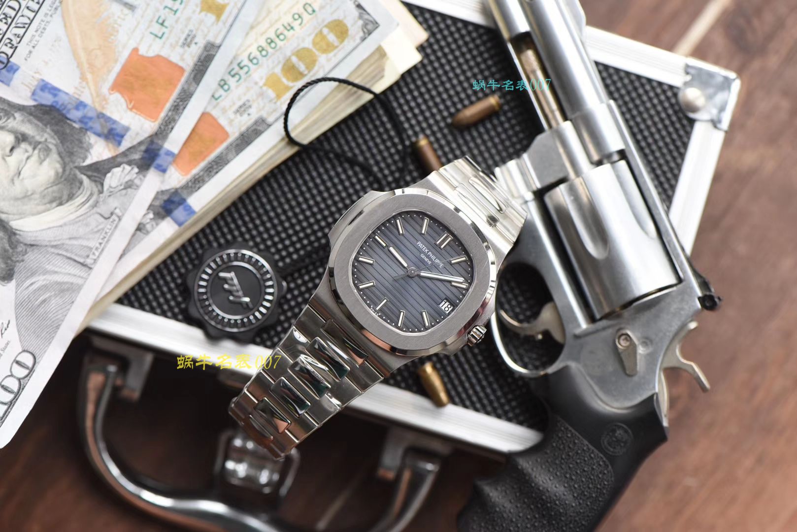  PPF超级PATEK PHILIPPE鹦鹉螺重磅来袭！“灰蓝”  百达翡丽运动优雅5711/1A 010 不锈钢腕表(鹦鹉螺)2019年钢表王座的开年重器 / BD267