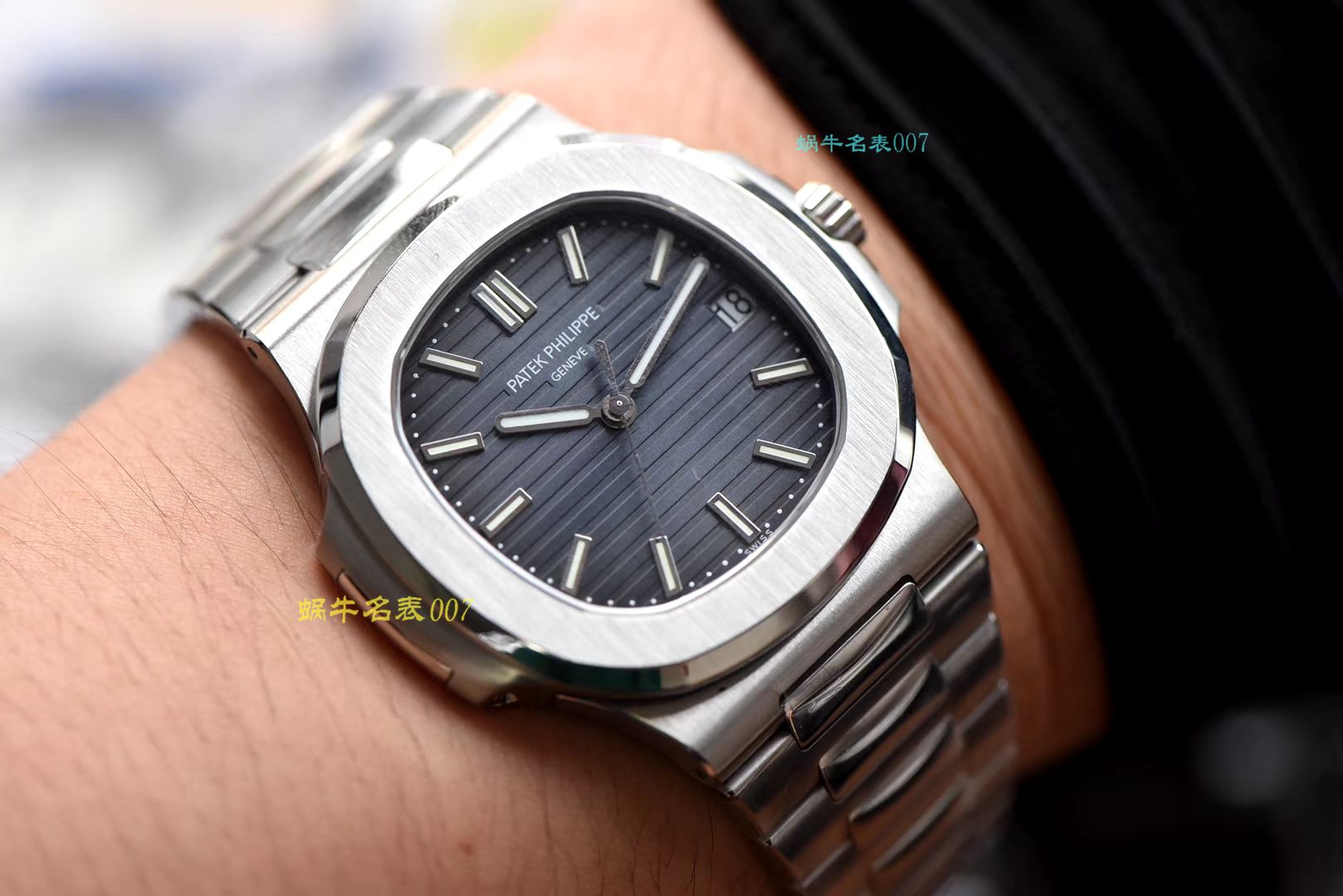   PPF超级PATEK PHILIPPE鹦鹉螺重磅来袭！“灰蓝”  百达翡丽运动优雅5711/1A 010 不锈钢腕表(鹦鹉螺)2019年钢表王座的开年重器 / BD267