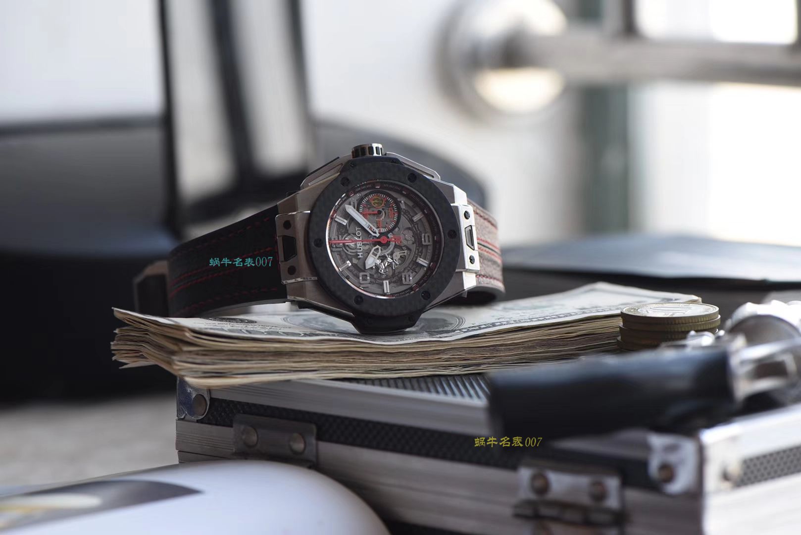 视频评测V6出品  Hublot  Ferrari Titanium F3系列 宇舶法拉利401.NQ.0123.VR腕表 / YB066