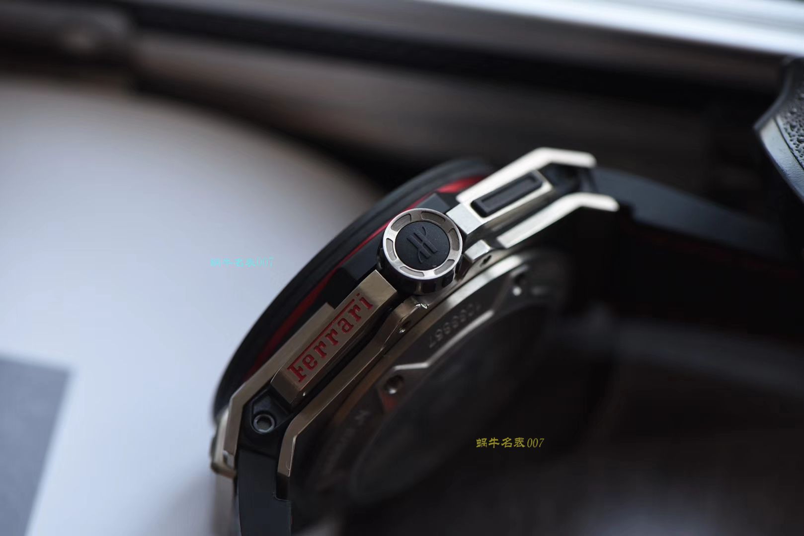 视频评测V6出品  Hublot  Ferrari Titanium F3系列 宇舶法拉利401.NQ.0123.VR腕表 / YB066