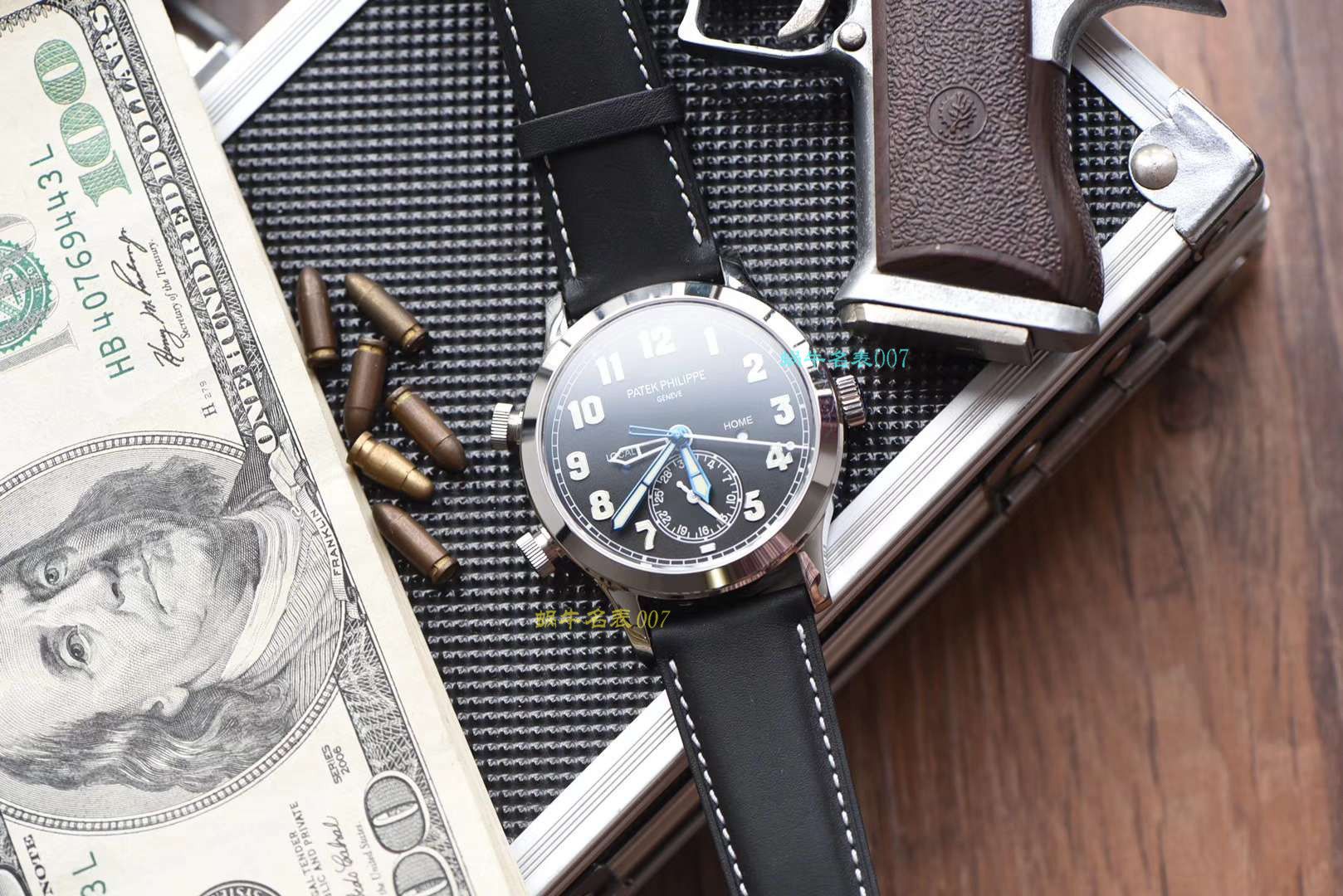 视频评测百达翡丽表,百达翡丽表多少钱  PATEK PHILIPPE百达翡丽复杂功能计时系列5524G-001腕表 / JS201