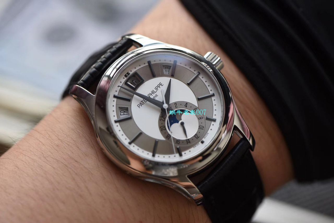   GR厂百达翡丽手表价格  PATEK PHILIPPE复杂功能计时系列5205G-001 白金腕表 / BD272