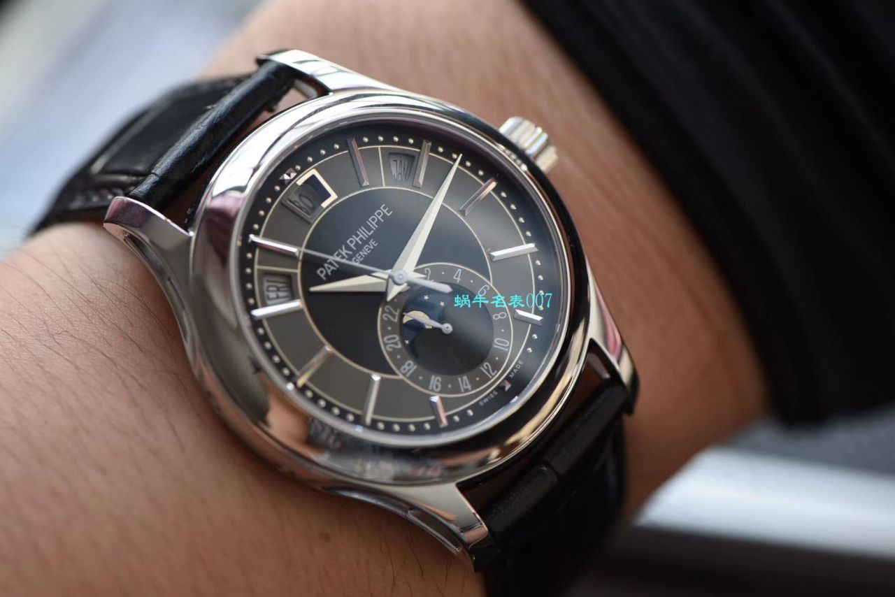   GR厂百达翡丽手表价格  PATEK PHILIPPE复杂功能计时系列5205G-001 白金腕表 / BD272