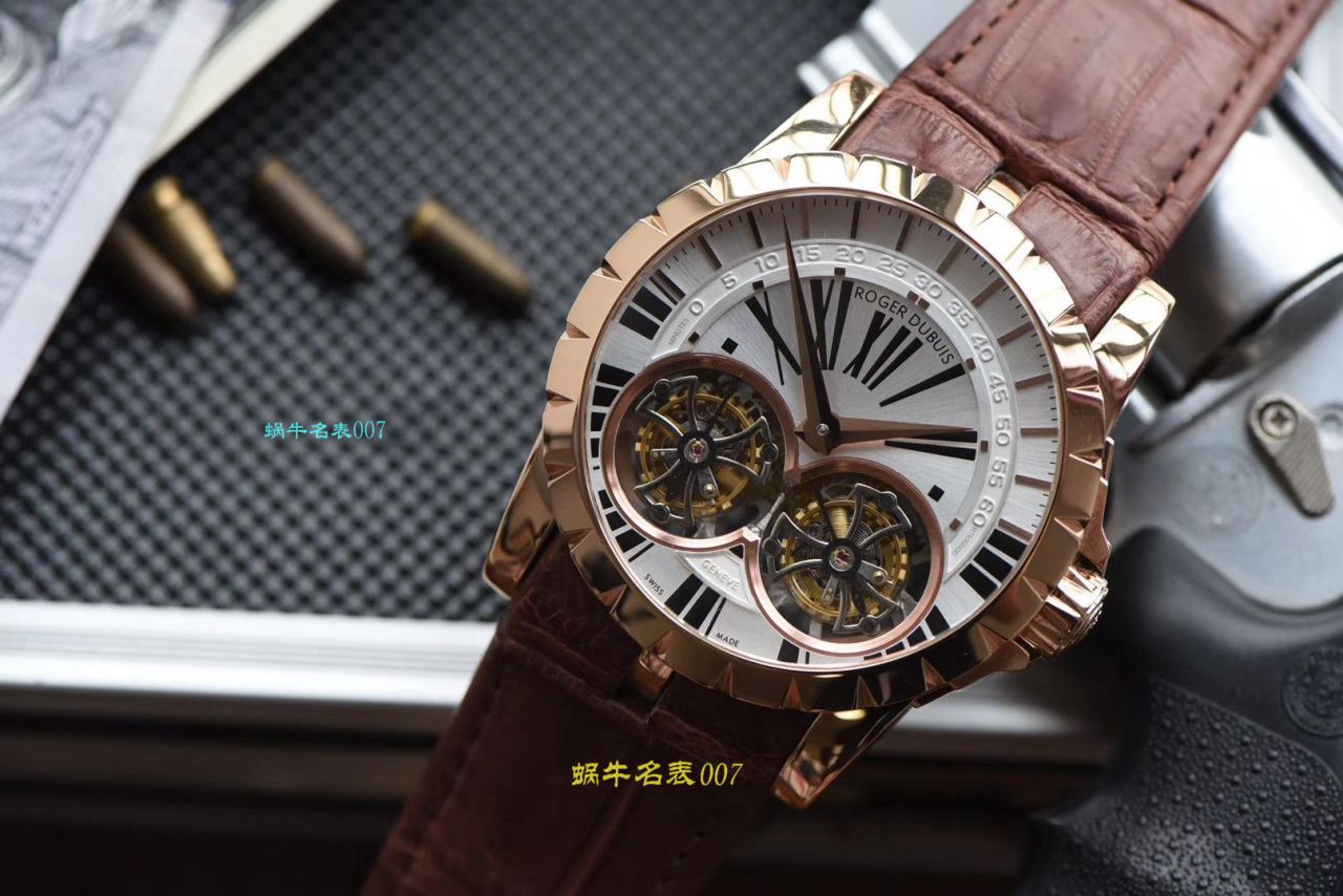   JB厂罗杰杜彼双飞行陀飞轮手表  Roger Dubuis罗杰杜彼EXCALIBUR（王者系列）系列RDDBEX0249腕表 / LJ031