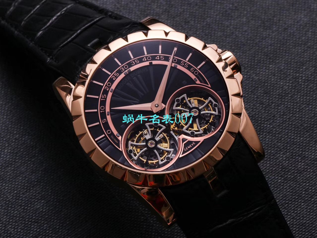   JB厂罗杰杜彼双飞行陀飞轮手表  Roger Dubuis罗杰杜彼EXCALIBUR（王者系列）系列RDDBEX0249腕表 / LJ031