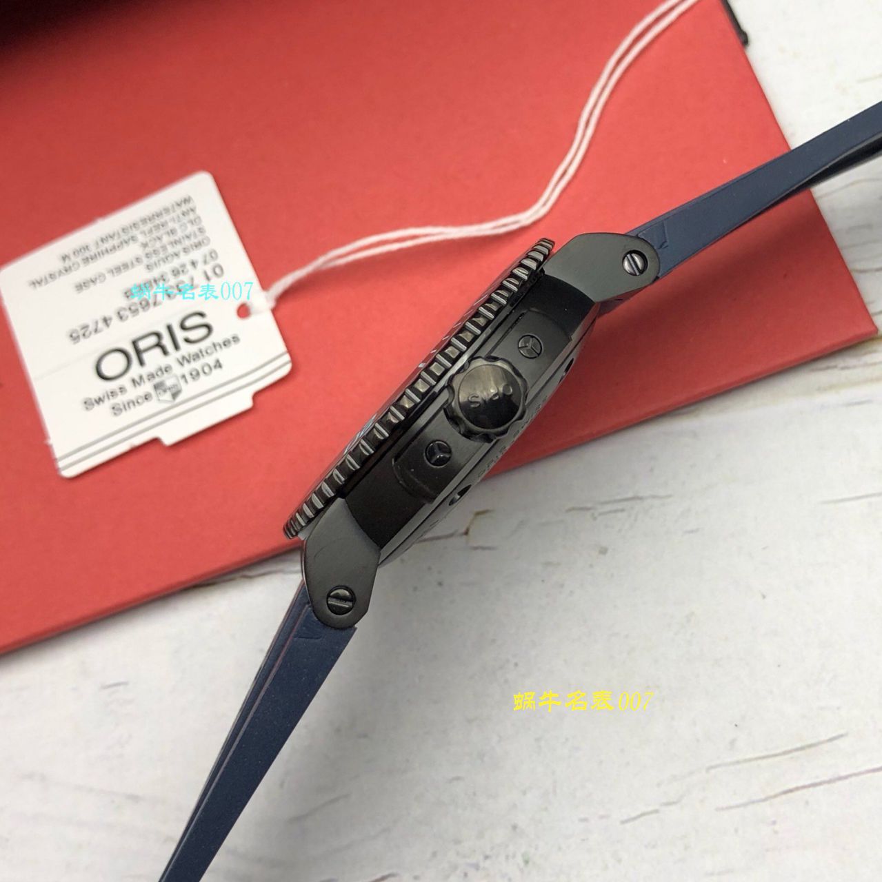   豪利时渠道原单  ORIS豪利时潜水系列01 733 7653 4722-07 4 26 34BEB腕表 / OB008