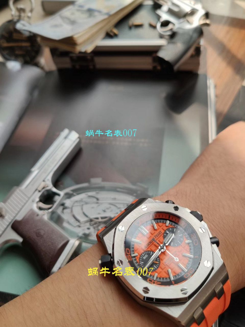   NOOB厂表无敌超值～N厂鲜橙计时离岸  爱彼皇家橡树离岸型系列26703ST.OO.A070CA.01腕表 / AP169