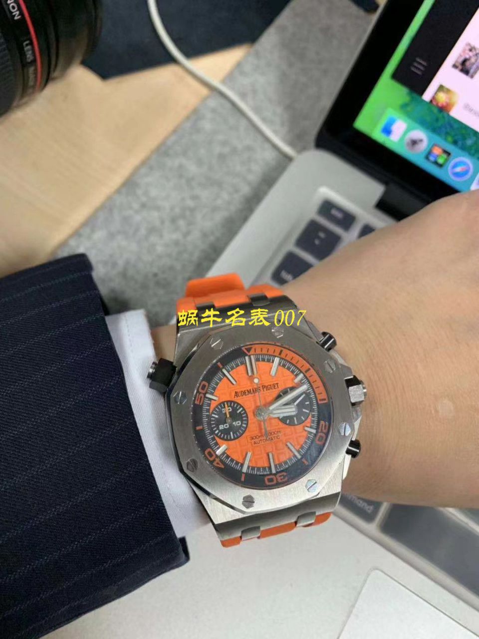   NOOB厂表无敌超值～N厂鲜橙计时离岸  爱彼皇家橡树离岸型系列26703ST.OO.A070CA.01腕表 / AP169