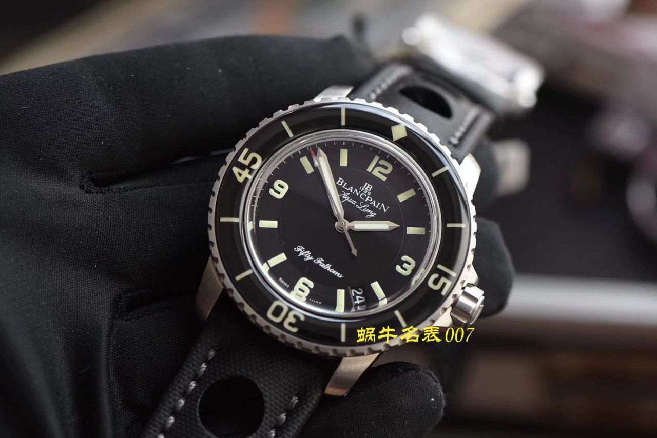 视频评测ZF厂Blancpain宝珀五十噚手表  宝珀五十噚系列5015C-1130-52B腕表 / BP062