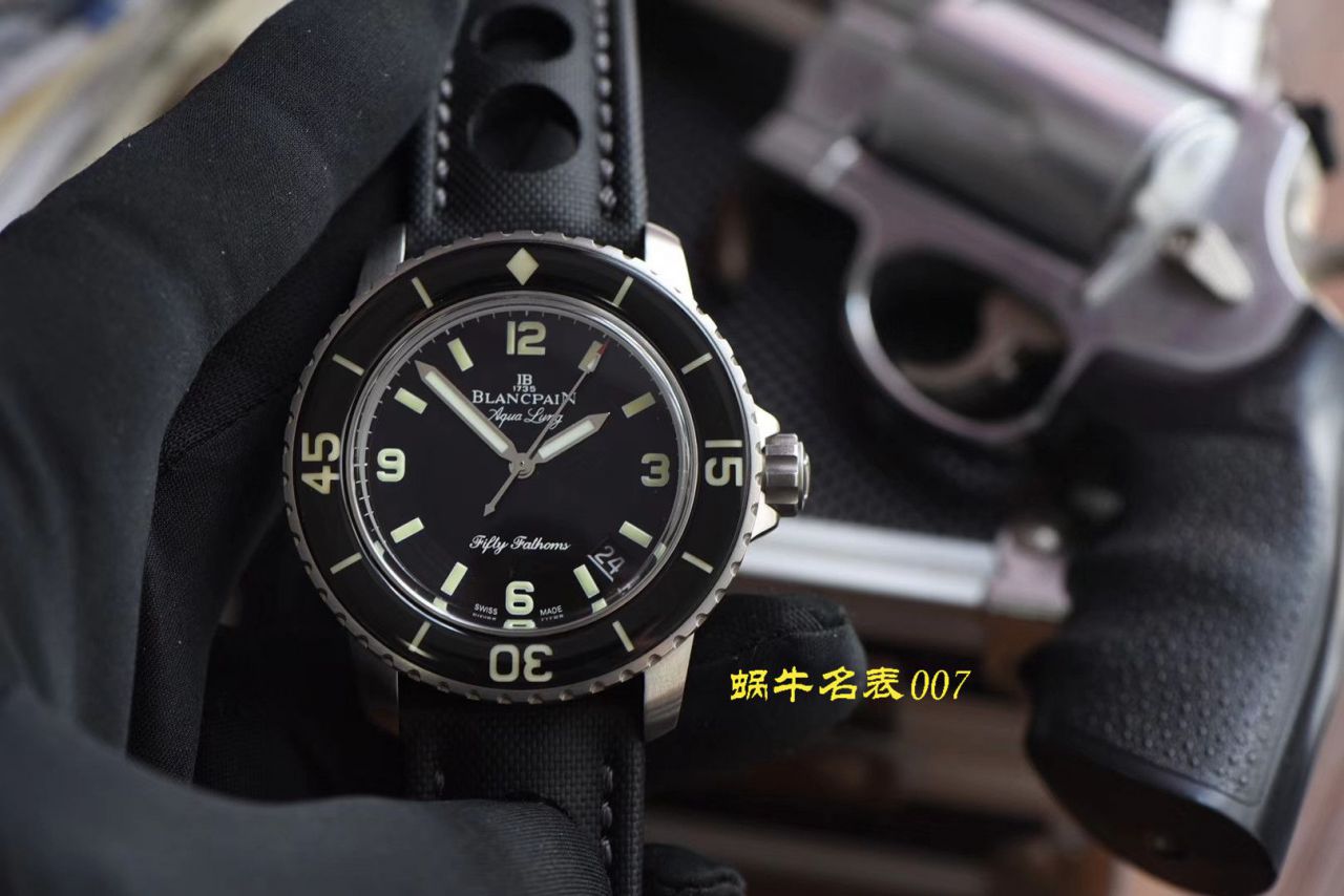 视频评测ZF厂Blancpain宝珀五十噚手表  宝珀五十噚系列5015C-1130-52B腕表 / BP062