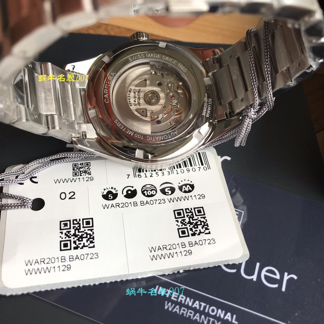  渠道原单  Tag Heuer泰格豪雅卡莱拉系列WAR201B.BA0723腕表 / TG070