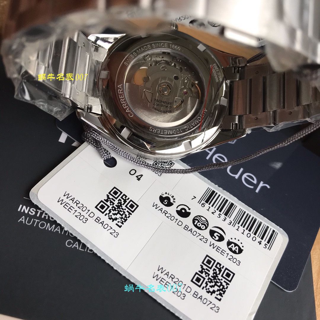   渠道原单  泰格豪雅Tag Heuer卡莱拉系列WAR201D.BA0723腕表 / TG072