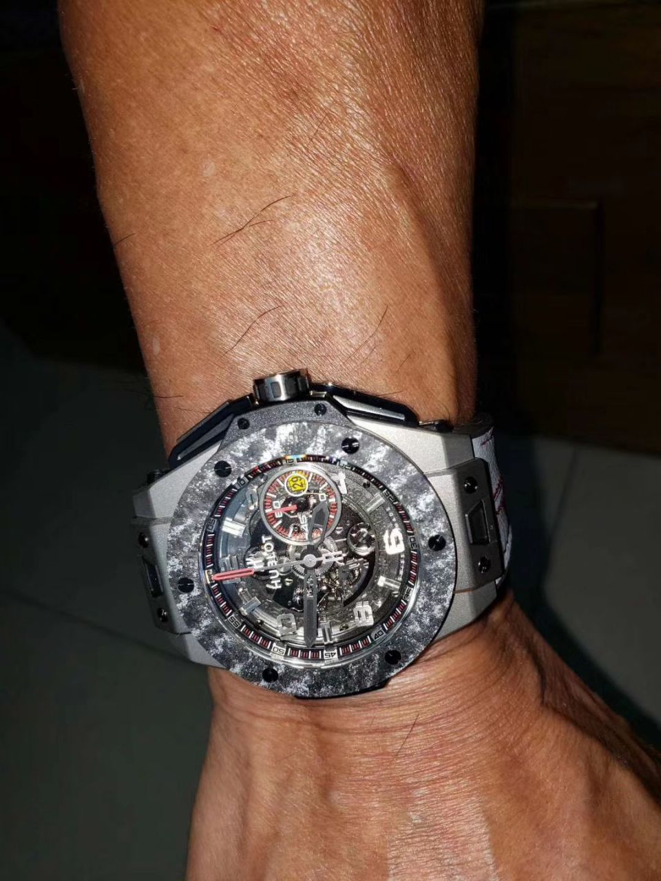    HBBV6厂宇舶怎么样  Hublot F1 King Power Interlagos 703.QM.1129.HR.FIL11腕表 / YB070