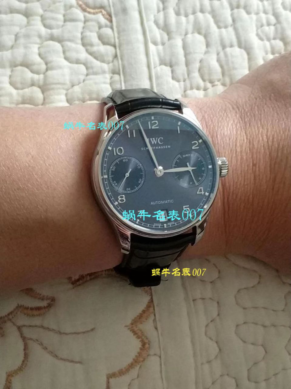   独家视频评测ZF  V5版本  万国葡萄牙七天7 DAYS系列 IW500710腕表《葡七蓝面》 / WG316