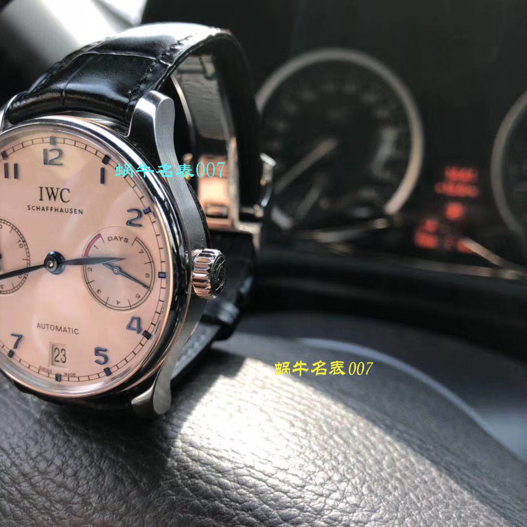   独家视频评测ZF  V5版本  万国葡萄牙七天7 DAYS系列 IW500710腕表《葡七蓝面》 / WG316