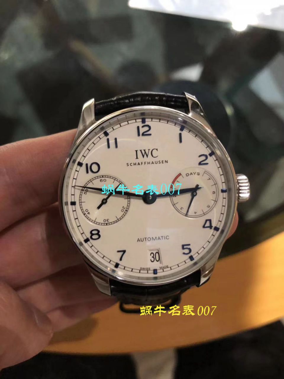   独家视频评测ZF  V5版本  万国葡萄牙七天7 DAYS系列 IW500710腕表《葡七蓝面》 / WG316