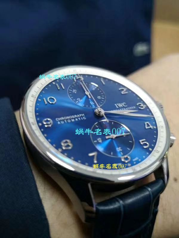 视频评测IWC万国表葡萄牙系列IW371446腕表(万国葡计蓝针)  YL厂V7版本   / WG275MM