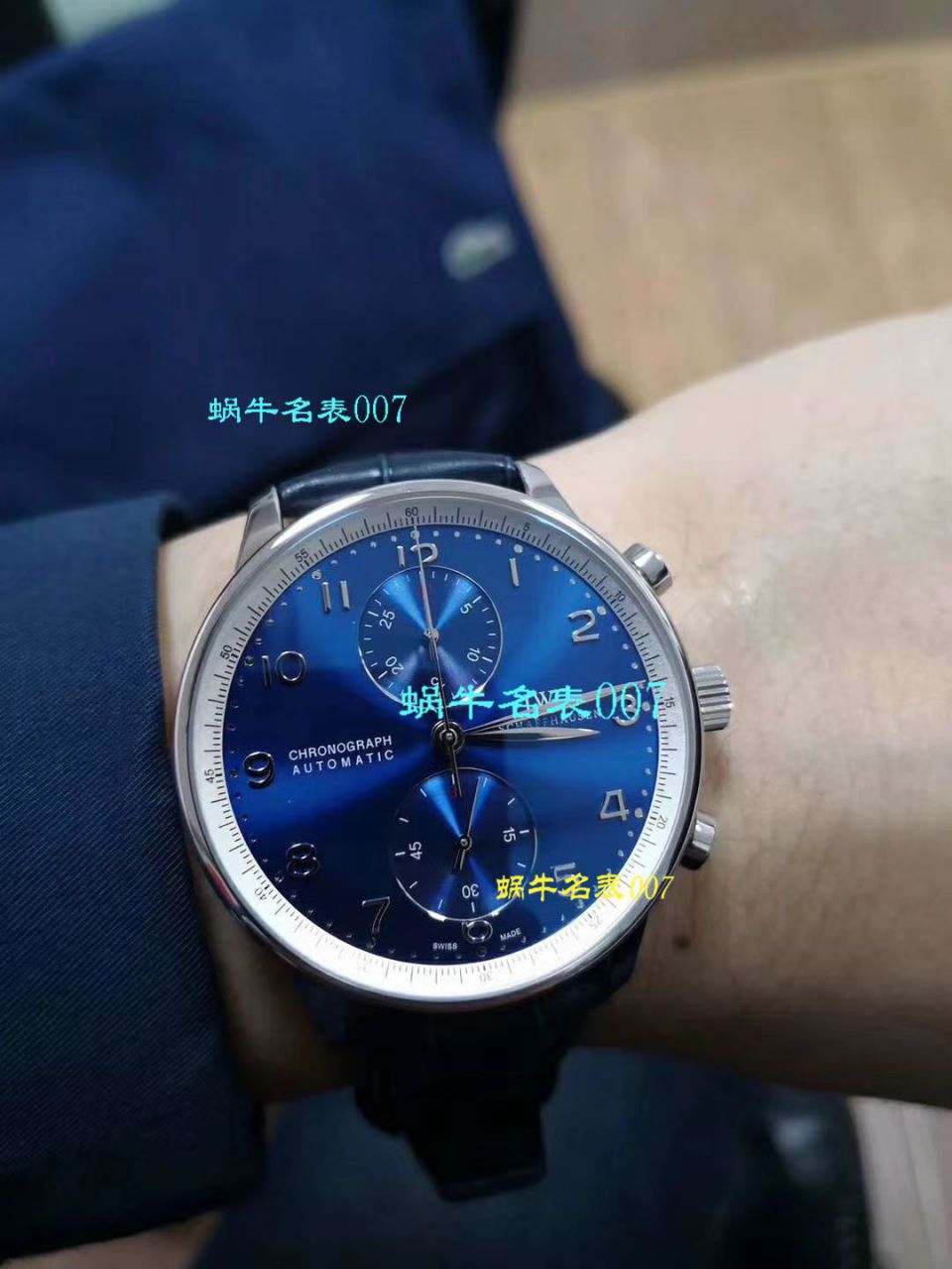  YLV7版本  万国IWC葡萄牙系列计时IW371491腕表《蓝面葡计》 / WG315