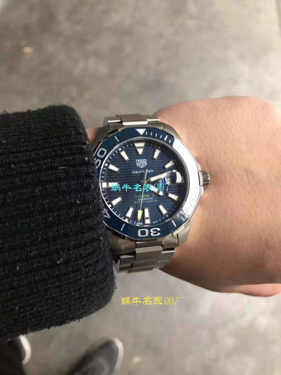 原单牛货泰格豪雅竞潜新款黑蓝双面可选 / TG053