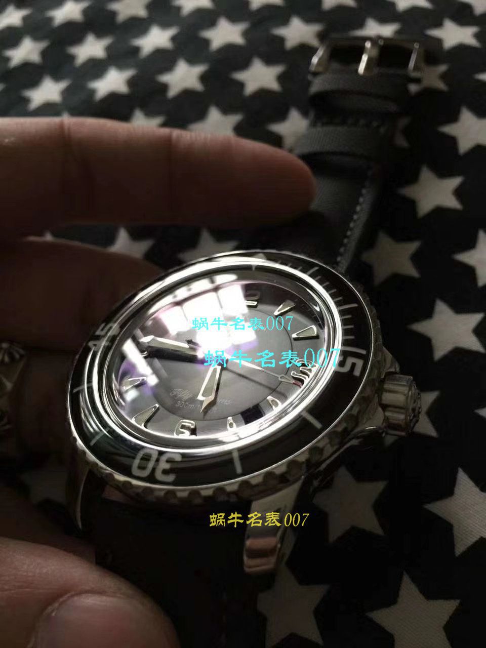 视频评测ZF  宝珀Blancpain 五十噚超薄机芯系列 5015D-1140-52B蓝面腕表 / BP035