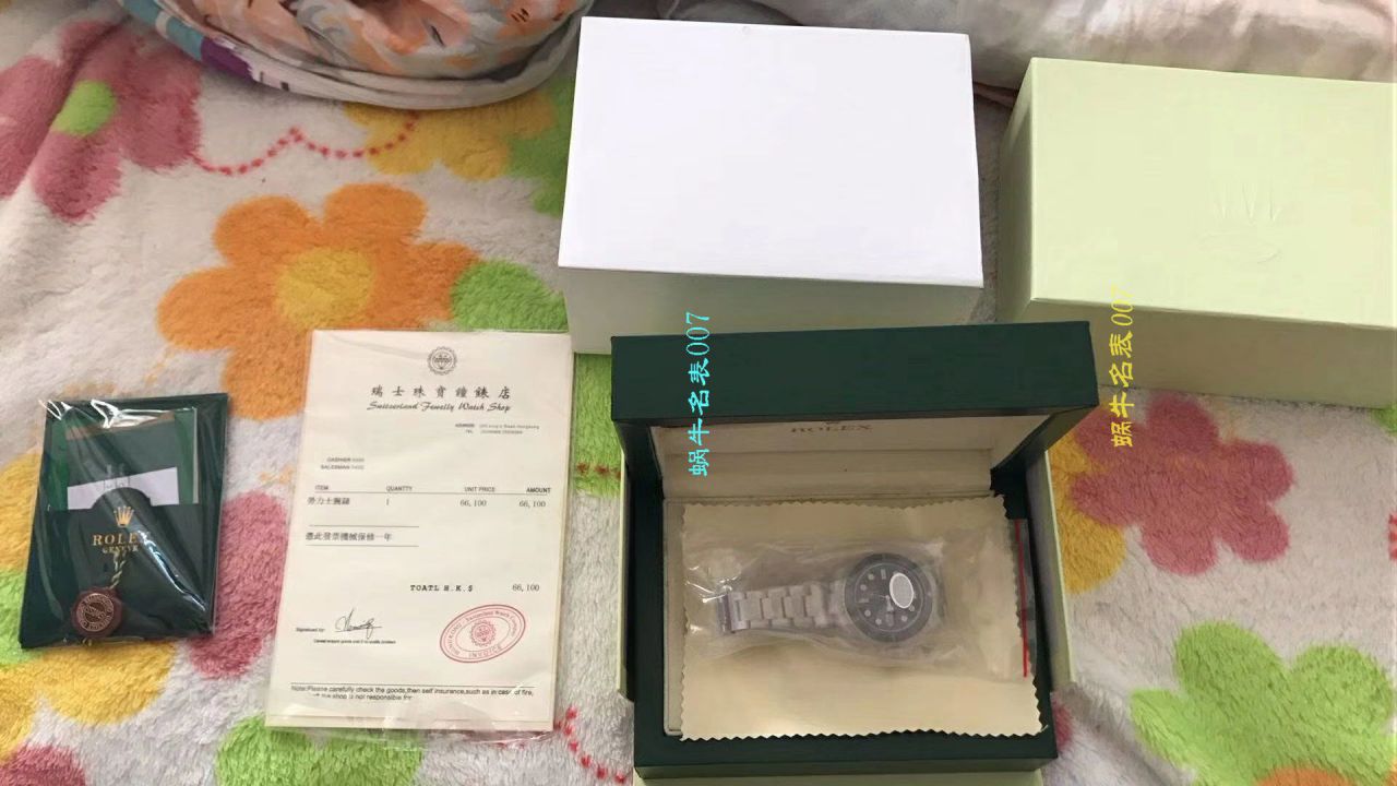   哪里能买到好的瑞士表视频评测NOOB厂迄今为止最强ROLEX绿水鬼～V9版本黑水鬼 / FK07