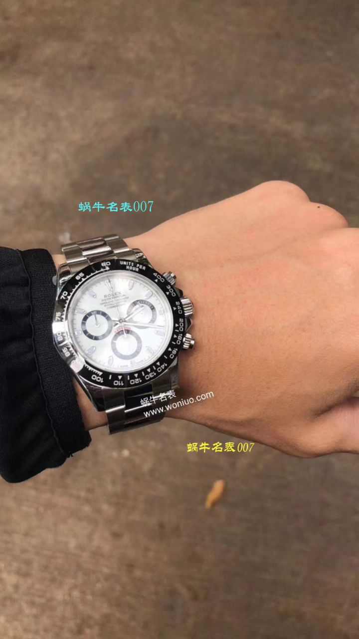 劳力士宇宙计型迪通拿系列116500LN-78590白盘腕表熊猫迪  最新升级版904L迪通拿，速度来秒，N厂神作～原装结构4130迪通拿   / R296