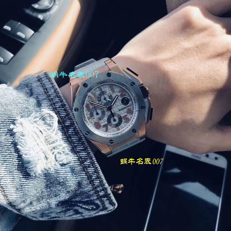 视频评测JF厂高爱彼AP皇家橡树离岸型詹姆斯签名特别版26210OI.OO.A109CR.01腕表 / APDB043