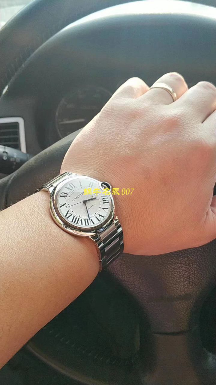   视频测评V6厂卡地亚大号蓝气球42毫米W6900651玫瑰金腕表 / K043