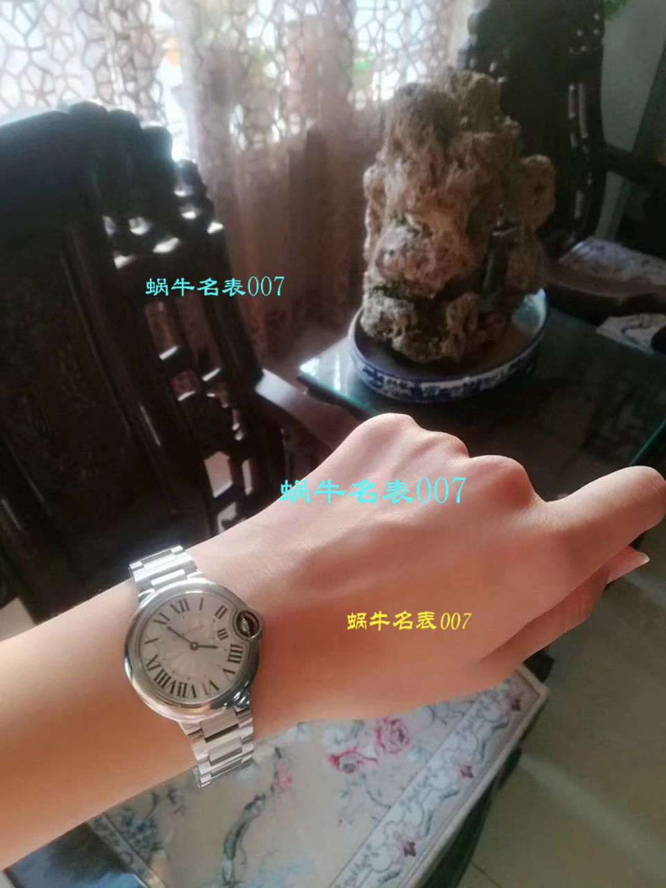   视频测评V6厂高卡地亚蓝气球系列W6920084女士33毫米石英腕表 / KAC080