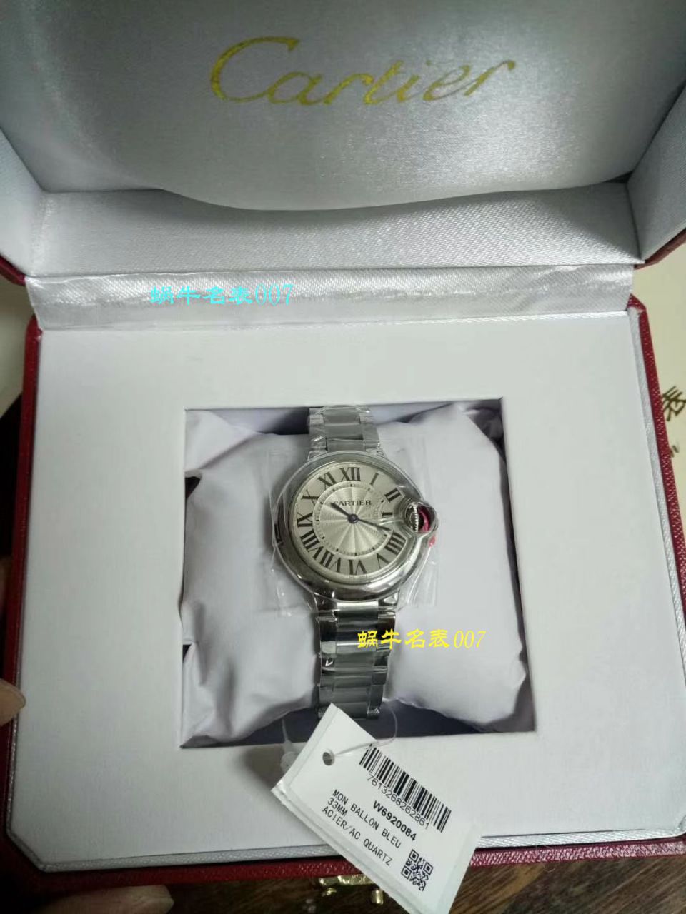   视频测评V6厂高卡地亚蓝气球系列W6920084女士33毫米石英腕表 / KAC080