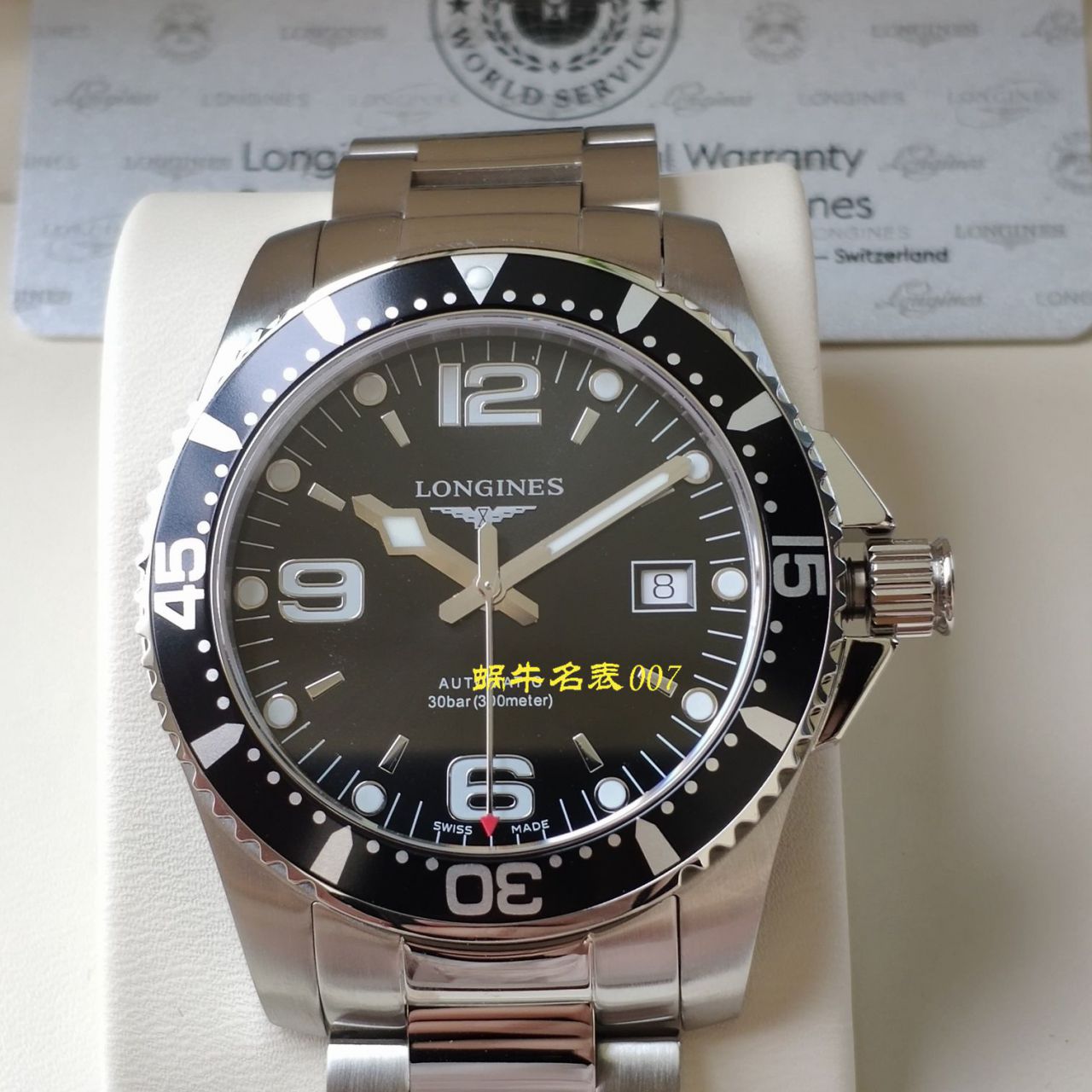   渠道原单Longines  浪琴康卡斯潜水系列L3.742.4.56.6腕表 / L116