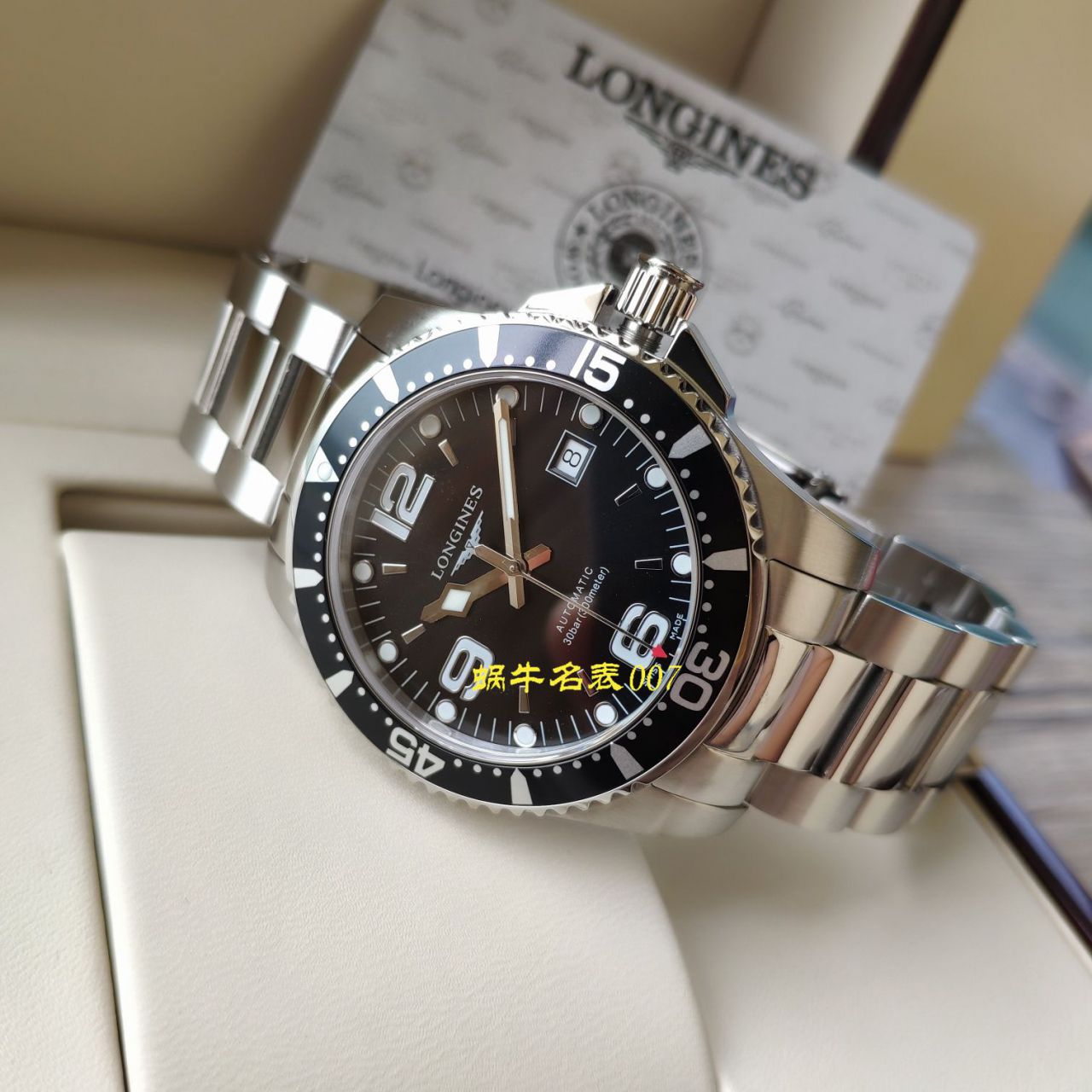   渠道原单Longines  浪琴康卡斯潜水系列L3.742.4.56.6腕表 / L116