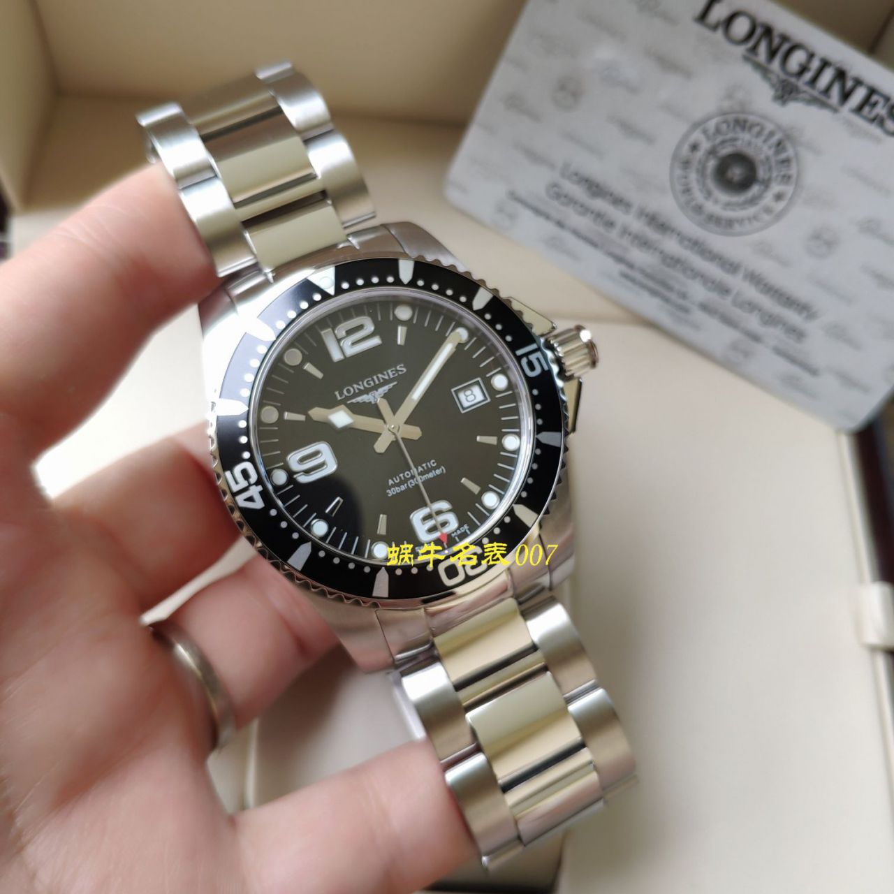   渠道原单Longines  浪琴康卡斯潜水系列L3.742.4.56.6腕表 / L116