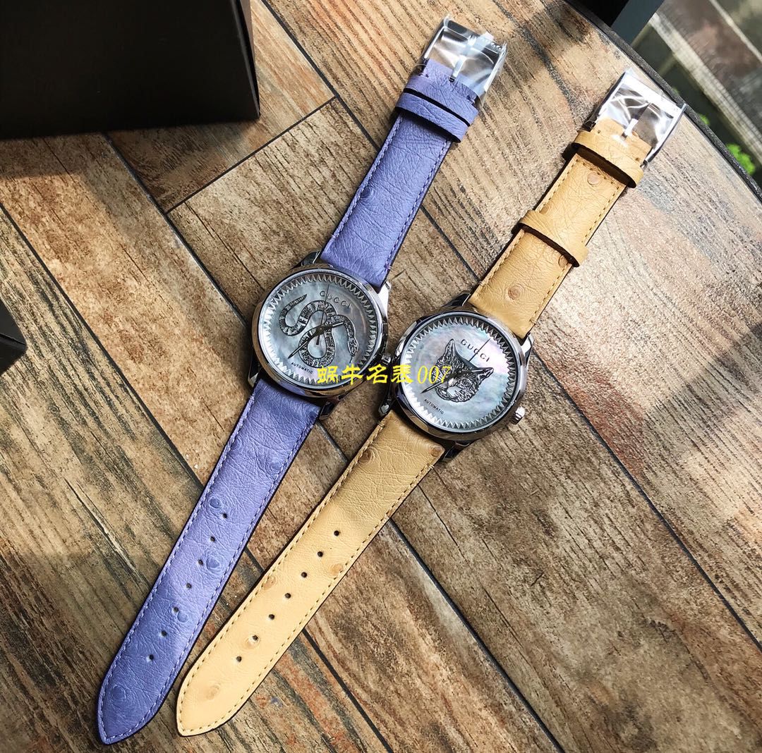   Gucci渠道原单  古驰G-TIMELESS系列YA1264112猫头，YA1264113灵蛇女士腕表 / GUCCIKK18