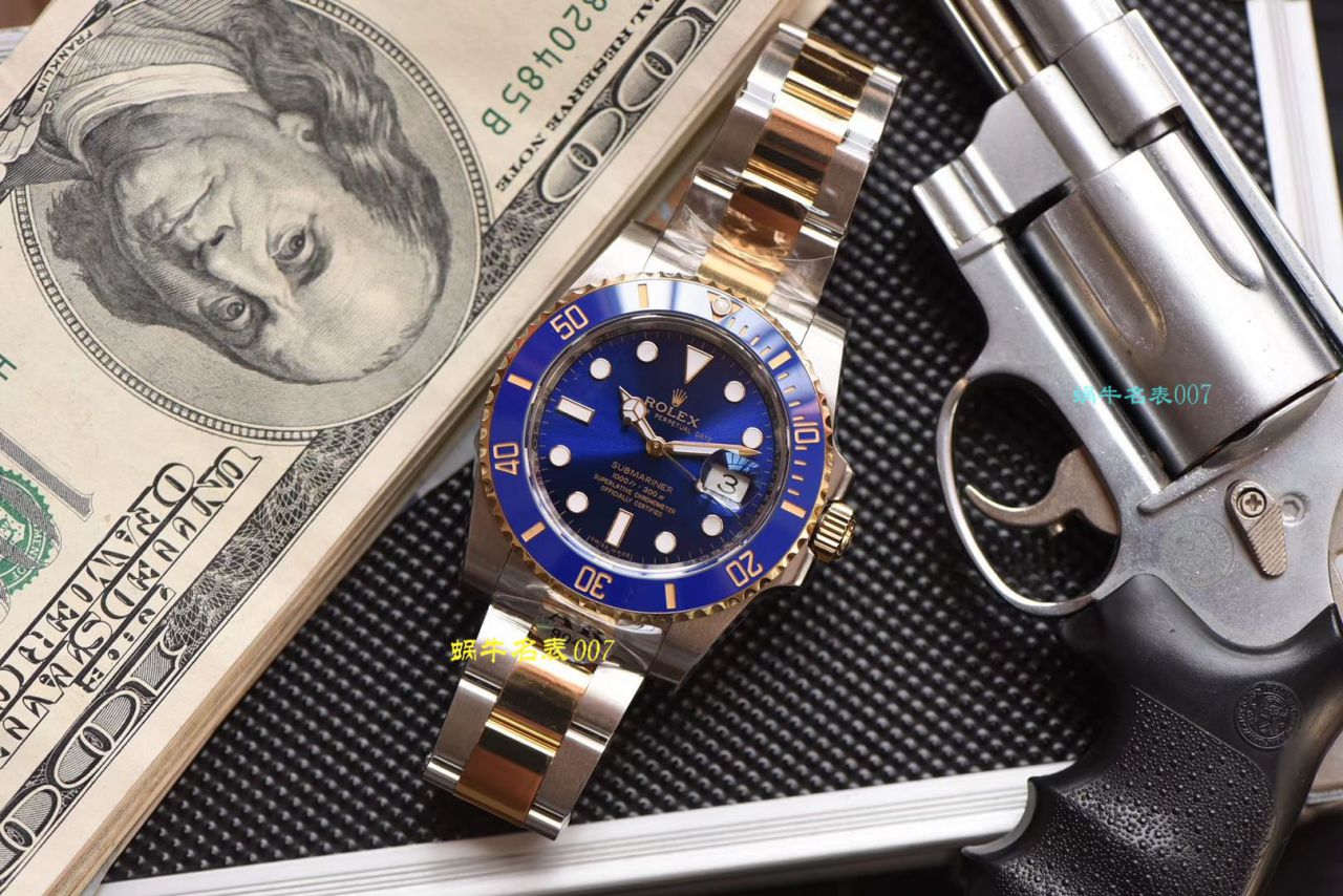   AR厂Rolex表  劳力士潜航者型系列116613LB-97203 蓝盘腕表(904钢间金蓝水鬼) / R369