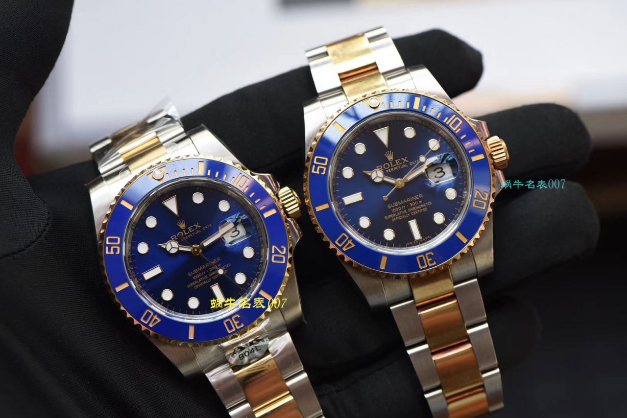   AR厂Rolex表  劳力士潜航者型系列116613LB-97203 蓝盘腕表(904钢间金蓝水鬼) / R369