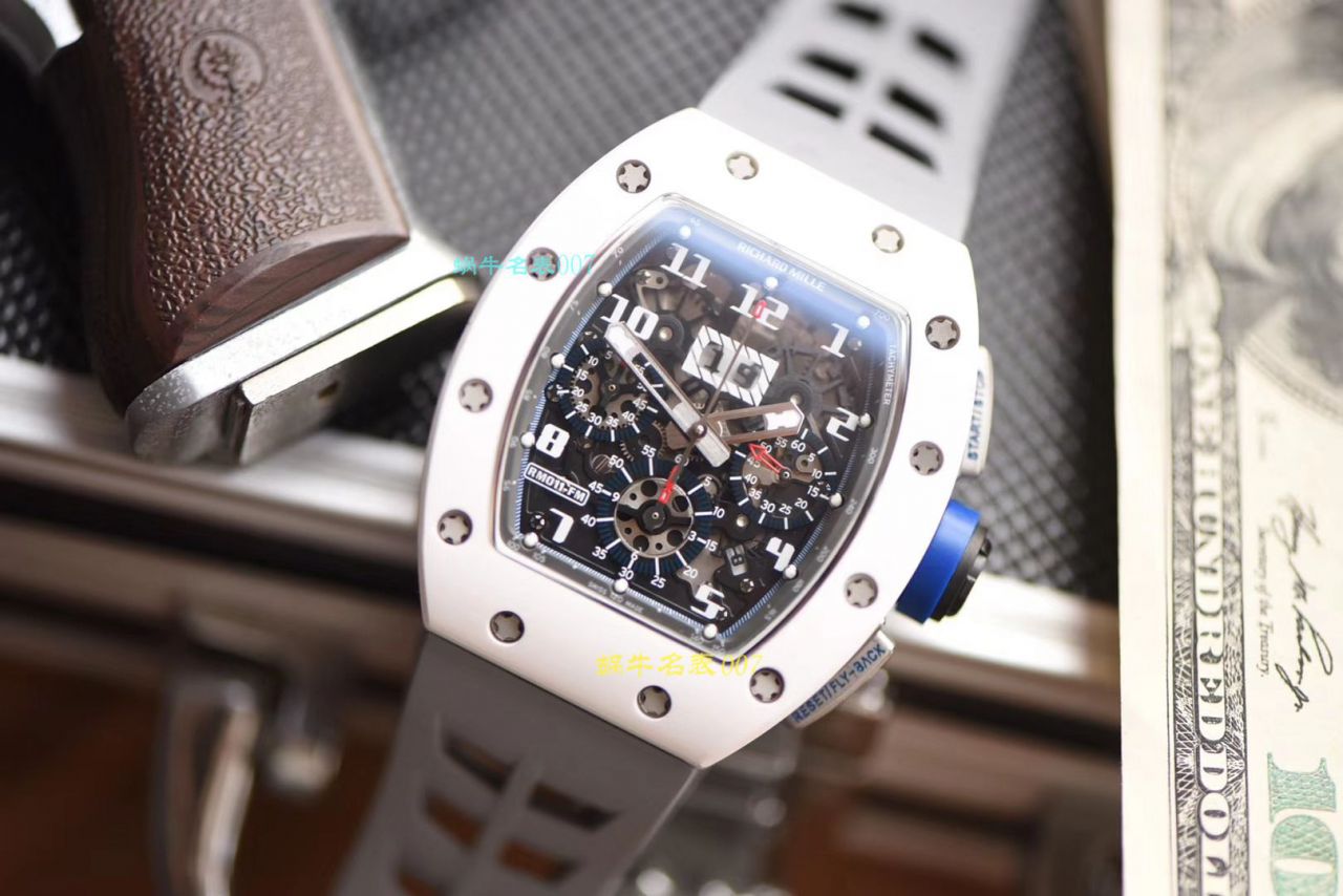 视频评测KV厂RICHARD MILLE  理查德米勒男士系列RM 011白面陶瓷限量款腕表 / KVRM01199