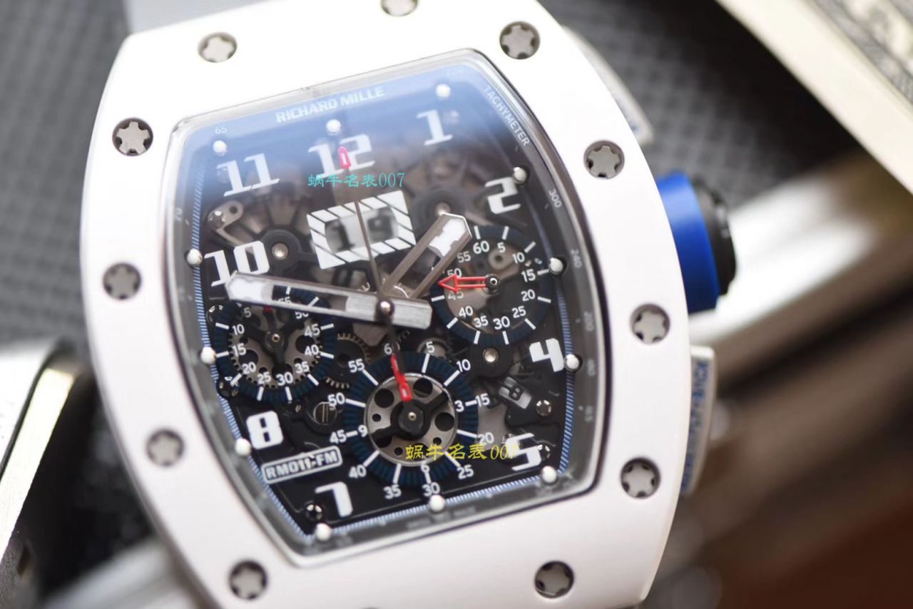 视频评测KV厂RICHARD MILLE  理查德米勒男士系列RM 011白面陶瓷限量款腕表 / KVRM01199