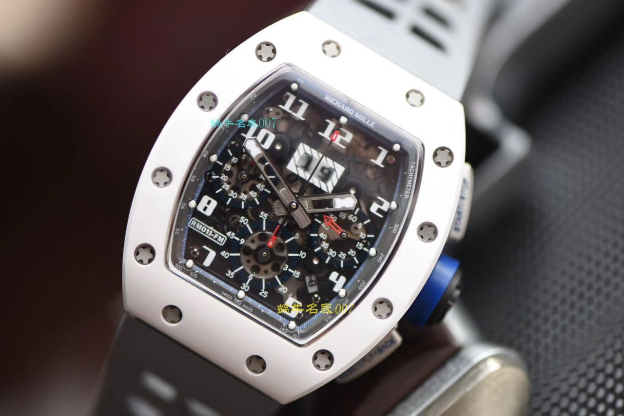 视频评测KV厂RICHARD MILLE  理查德米勒男士系列RM 011白面陶瓷限量款腕表 / KVRM01199