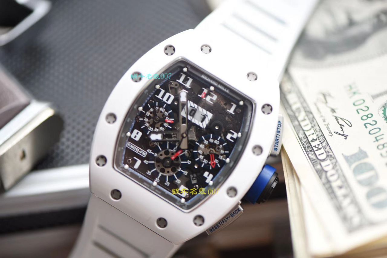 视频评测KV厂RICHARD MILLE  理查德米勒男士系列RM 011白面陶瓷限量款腕表 / KVRM01199