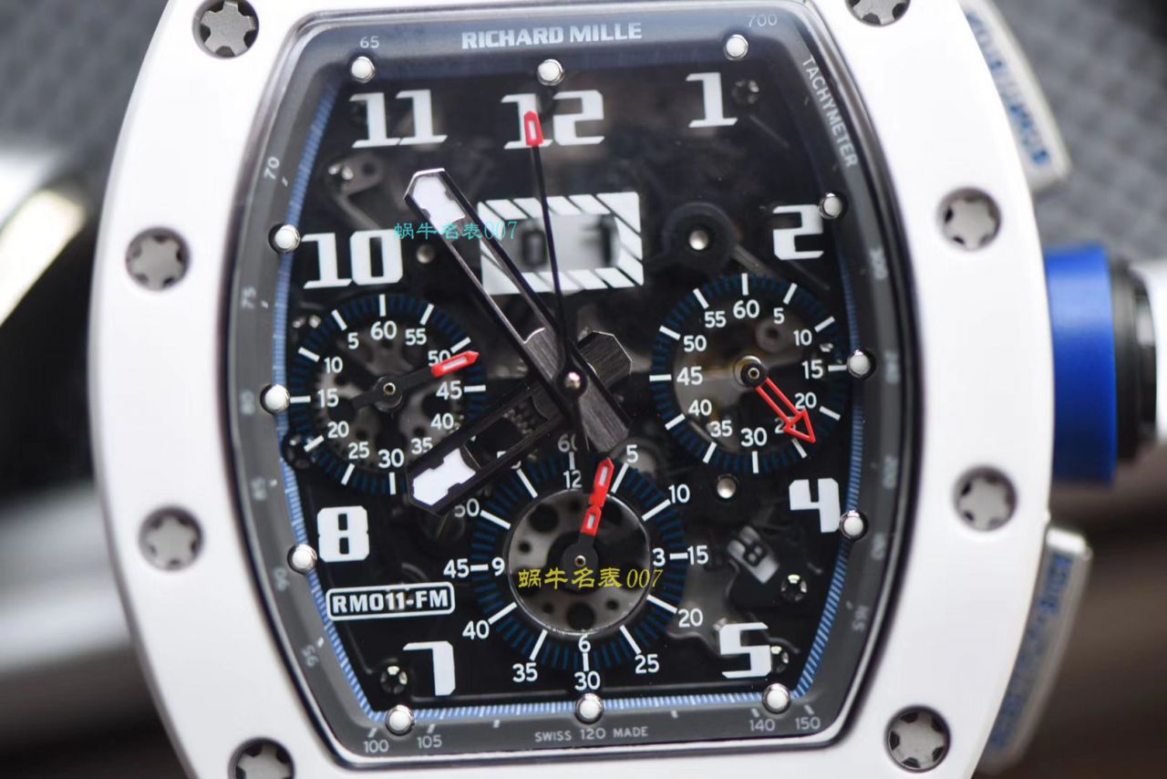 视频评测KV厂RICHARD MILLE  理查德米勒男士系列RM 011白面陶瓷限量款腕表 / KVRM01199
