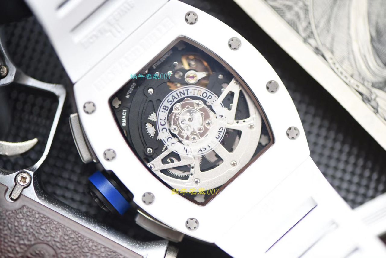 视频评测KV厂RICHARD MILLE  理查德米勒男士系列RM 011白面陶瓷限量款腕表 / KVRM01199