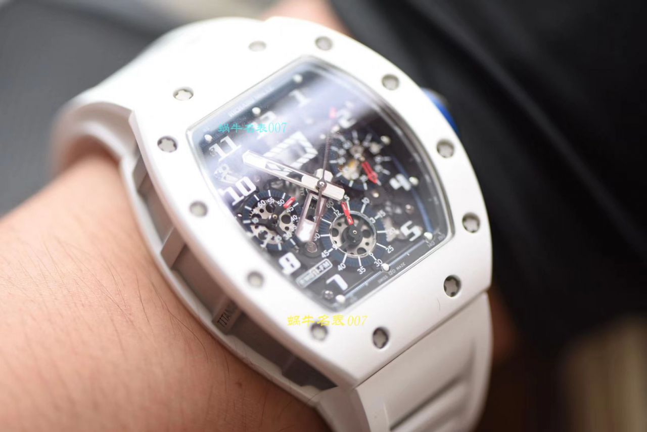 视频评测KV厂RICHARD MILLE  理查德米勒男士系列RM 011白面陶瓷限量款腕表 / KVRM01199