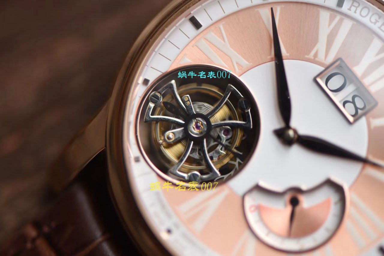   JB厂Roger Dubuis偏心陀飞轮表  罗杰杜彼HOMMAGE（致敬系列）系列RDDBHO0568腕表 / LJ036