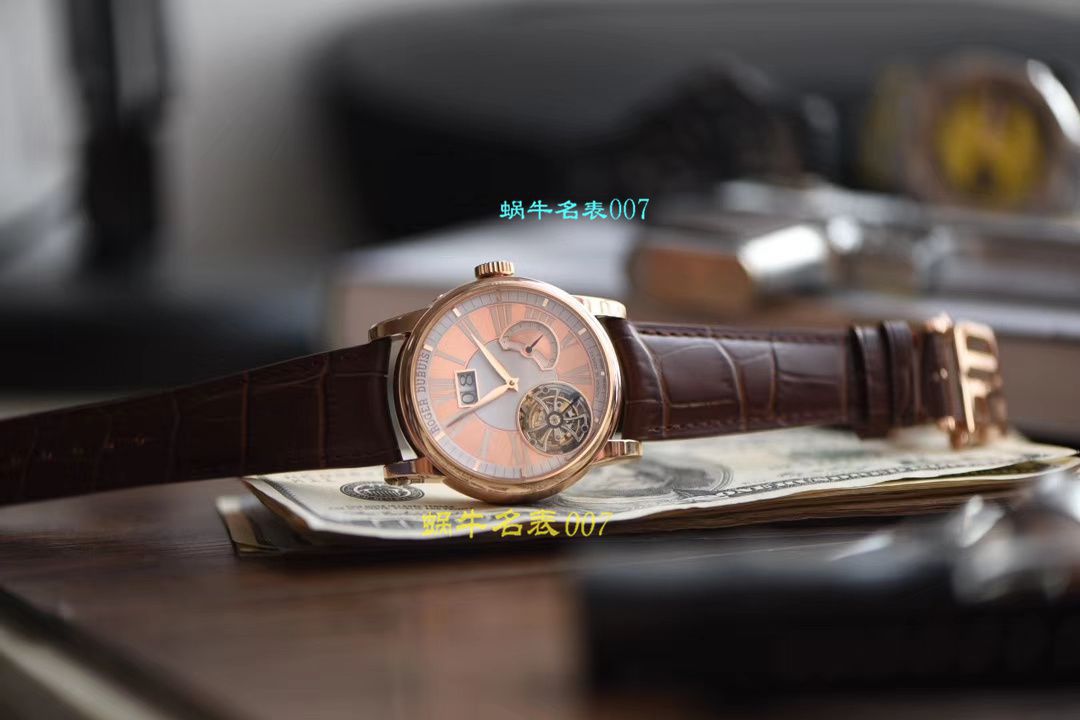   JB厂Roger Dubuis偏心陀飞轮表  罗杰杜彼HOMMAGE（致敬系列）系列RDDBHO0568腕表 / LJ036
