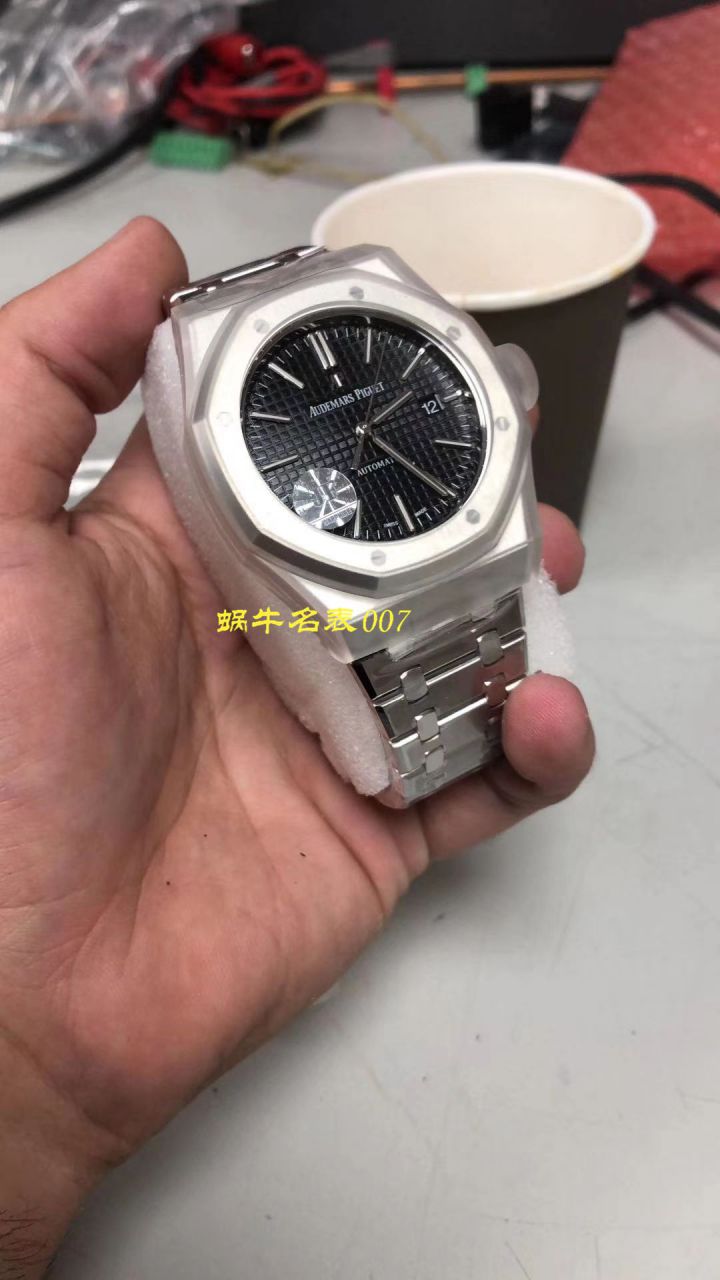   视频测评JF厂爱彼皇家橡树系列15400ST.OO.1220ST.03《黑盘》腕表  / AP023
